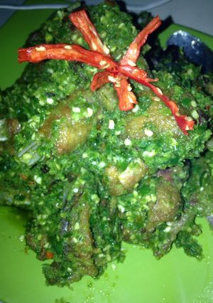 Foto resep Ayam kampung sambal terasi hijau