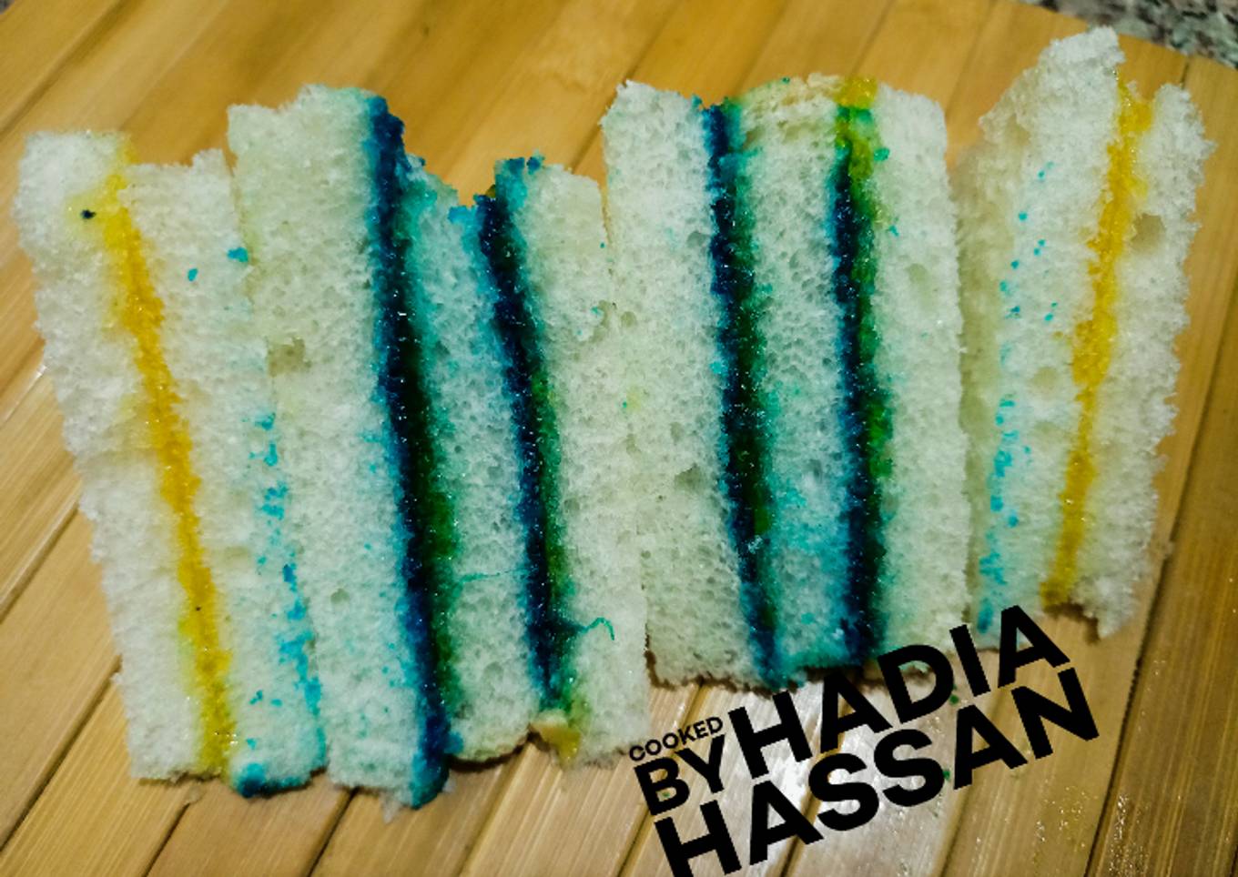 Three color sandwiches