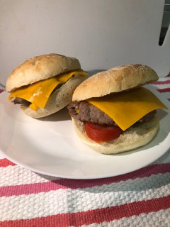 Una foto de Hamburguesa flamenquín