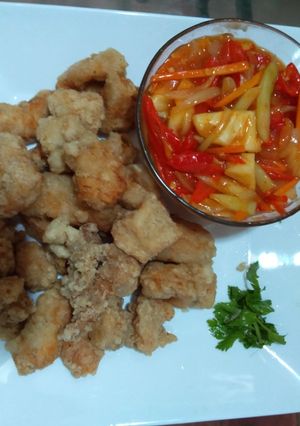 Foto resep Ayam krispy saos asam pedas manis