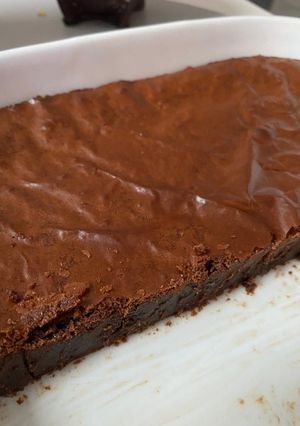 Una foto de Brownie húmedo con Nutella