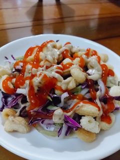 Hình của món Salad nui chiên giòn rụm 😋😋.
