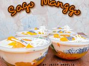 Gambar mango sago gelas dessert