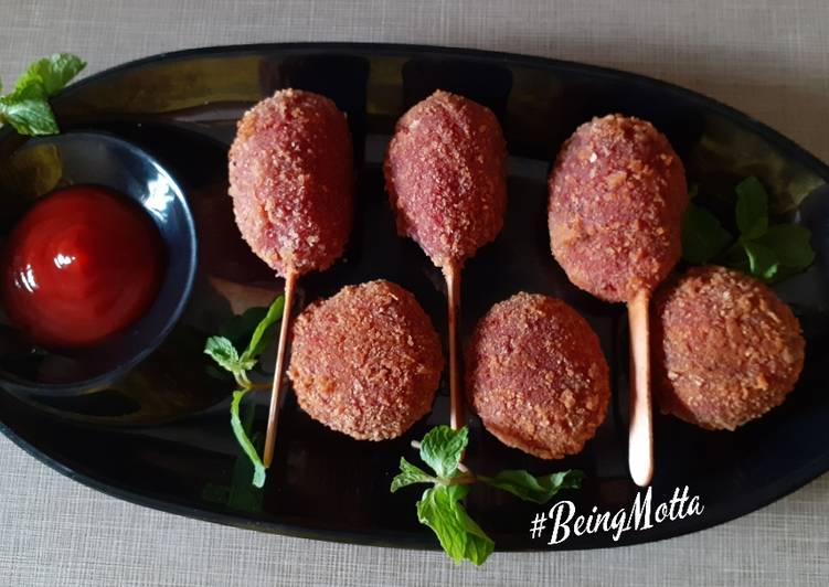 Steps to Prepare Beetroot Lollipops in 26 Minutes for Mom