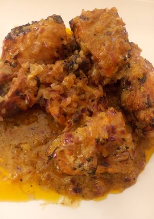 A picture of Chicken tikka.