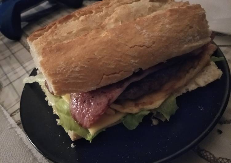 Hamburguesa en casa!