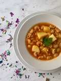 Sopa de tomate y marisco para año nuevo ✨🤩 Feliz 2019 🍾