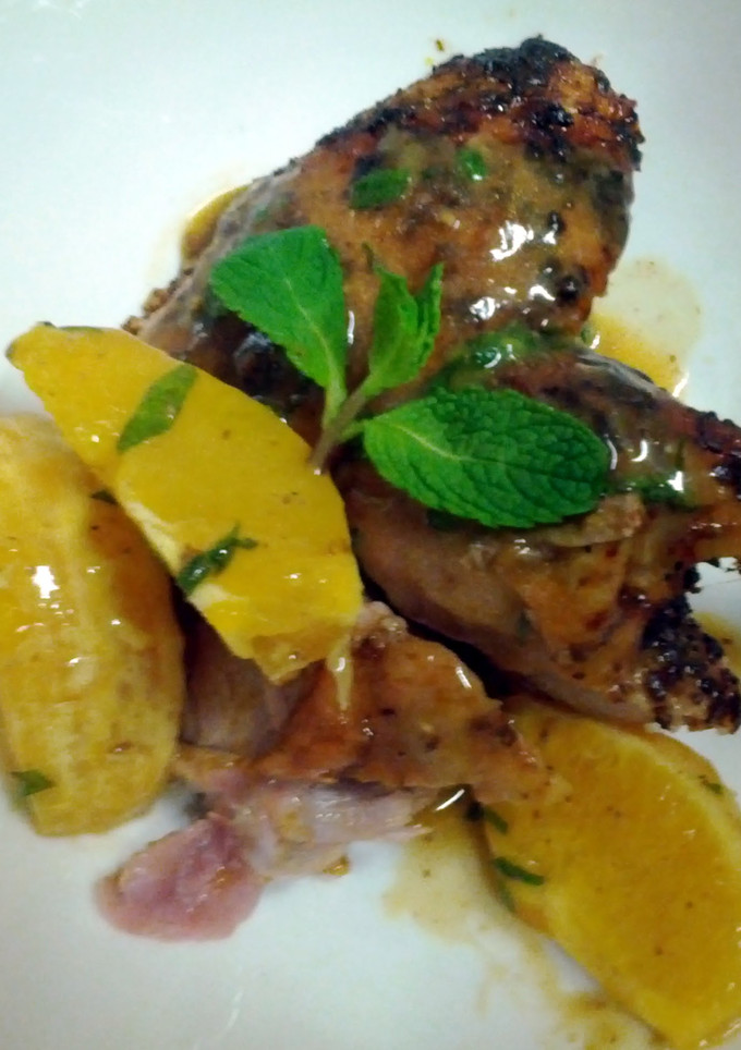 A picture of Chilli and Orange Duck.