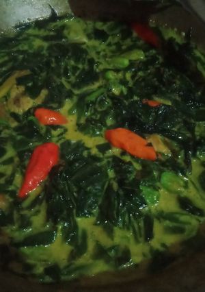 Foto resep Daun Singkong Kuah Santan Sederhana