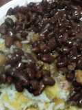 Stewed Beans served with Rice Waru