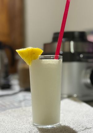 Una foto de Batido de piña fácil