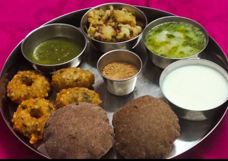 Easiest Way to Make Falahari thali (kuttu puri) in 20 Minutes at Home