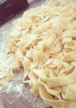 Una foto de Tallarines caseros