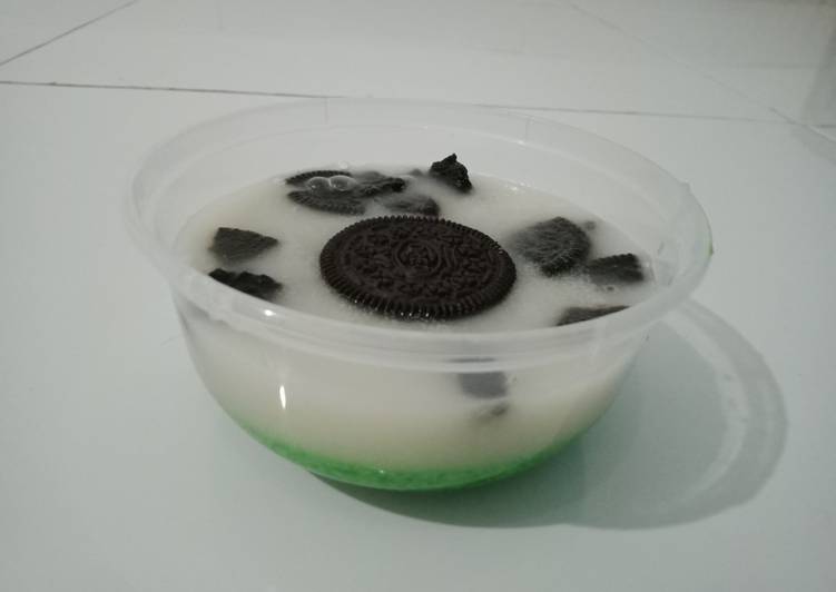 Puding lumut oreo