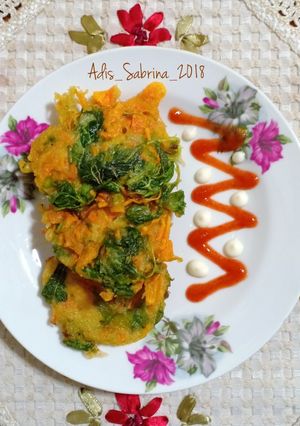 Foto resep Bakwan bayam #bandung_recookAdam'smommy