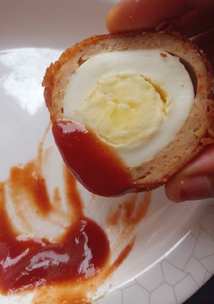 A picture of Scotch egg.