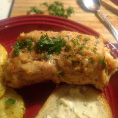 A picture of Boursin Stuffed Chicken.
