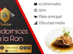 Una foto de Codornices a la Ron