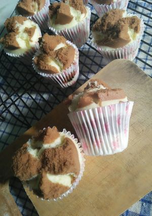 Foto resep Bolu kukus mekar mocca isi coklat.