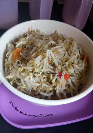 Foto resep Tumis toge pedas campur teri jengki