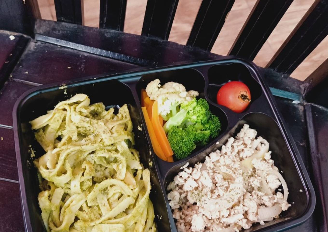 Chicken pesto pasta diet enak ayam pasta kacang