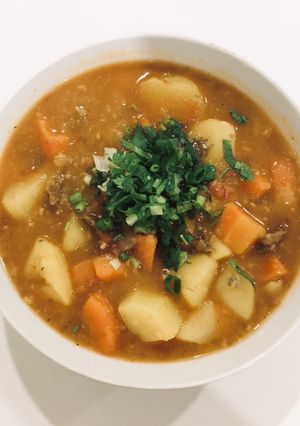A picture of Beef and Potato Stew.