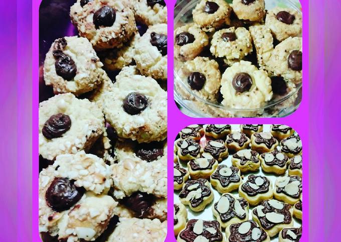 Bagaimana Membuat Peanut Choco Thumbprint &amp; Choco Almond yang Enak