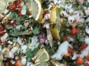 Una foto de corvina al horno con limón