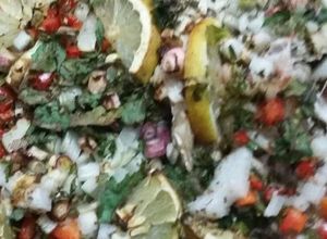 Una foto de Corvina al horno