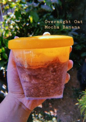 Foto resep Overnight Oat Mocha Banana - Oat Moka - Menu Diet