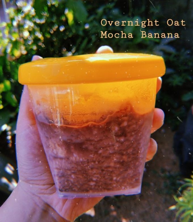 Foto resep Overnight Oat Mocha Banana - Oat Moka - Menu Diet
