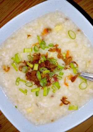Foto resep Bubur Nasi Tinggi Protein