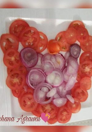A picture of Heart Shaped Salad.