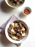 Model Gendum Kuah Daging