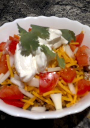 A picture of Taco Bowls.