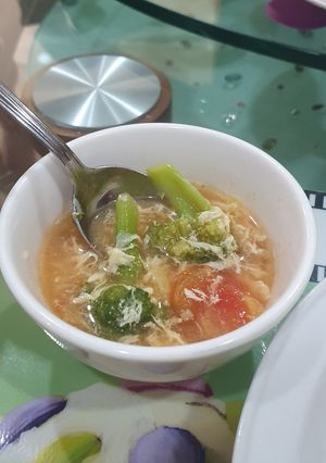 Foto resep Tomato Egg Drop Soup