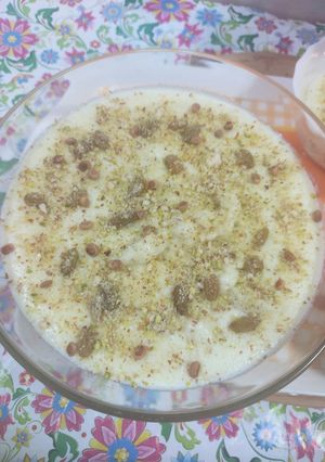 A picture of Condensed milk firni.