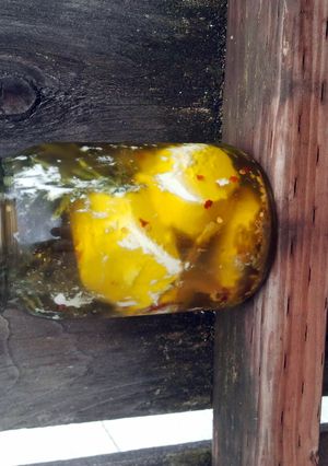 A picture of Marinated Goat cheese.