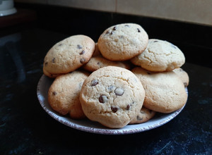 Una foto de Galletas con chispas de chocolate
