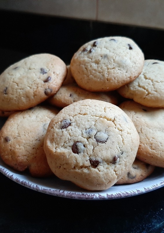 Una foto de Galletas con chispas de chocolate