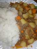 Potato stew with Lentils (Kamande)