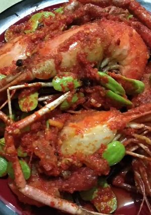 Foto resep Sambal Goreng Udang Galah dan Pete