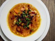 Una foto de locro vegetariano