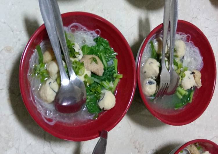Resep: Bakso ayam 🍄 Sederhana Dan Enak
