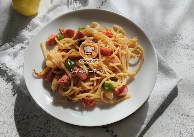 Resipi Spaghetti Aglio E Olio Oleh Nuharahmat Cookpad
