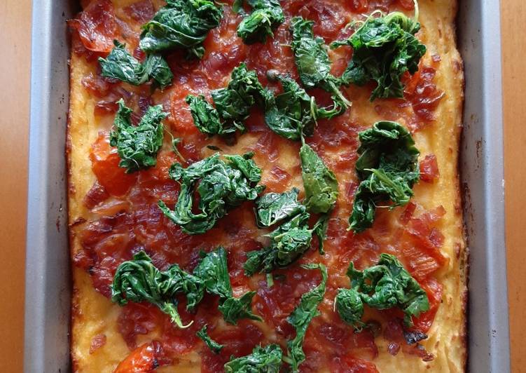 La pitta con le cime di rapa