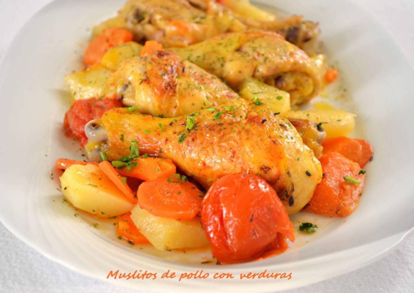 Muslitos de pollo con verduras. (Thermomix)