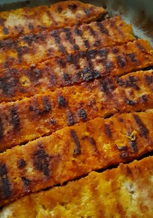 عکسی از دستور کباب تابه ای مرغ