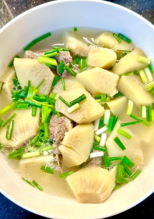 Hình của món Canh sake hầm xương.