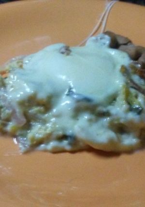 Una foto de Tremenda tarta vegetariana con masa integral casera